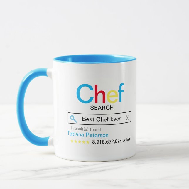 Best Chef Ever Search engine Result With name Mug (Left)
