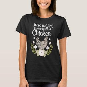 Best Chicken For Farmer Girls Women Farm Chicken L T-Shirt