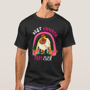 Best Chicken Mom Ever Cute Chicken Bow Tie Mother' T-Shirt