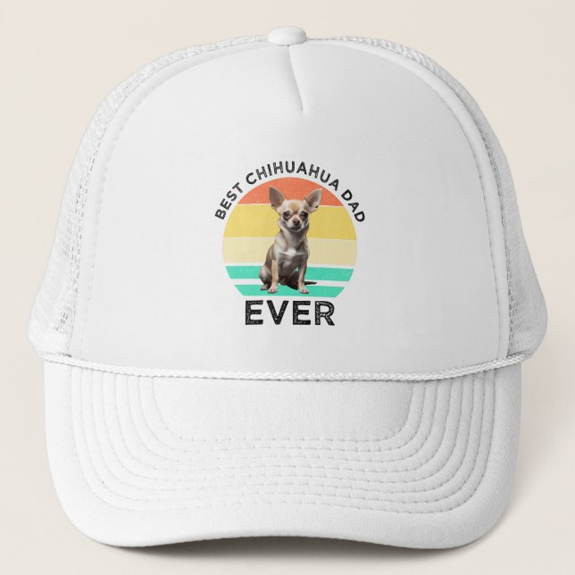 Best Chihuahua Dad Ever Trucker Hat (Front)