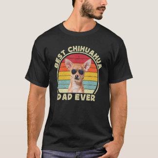 Best Chihuahua Dad For Men Retro Brown Chiwawa  Do T-Shirt