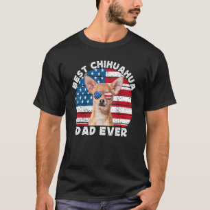 Best Chihuahua Dad Men Brown Chiwawa Dog American T-Shirt
