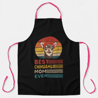 Best Chihuahua Mom Ever Retro Vintage Apron