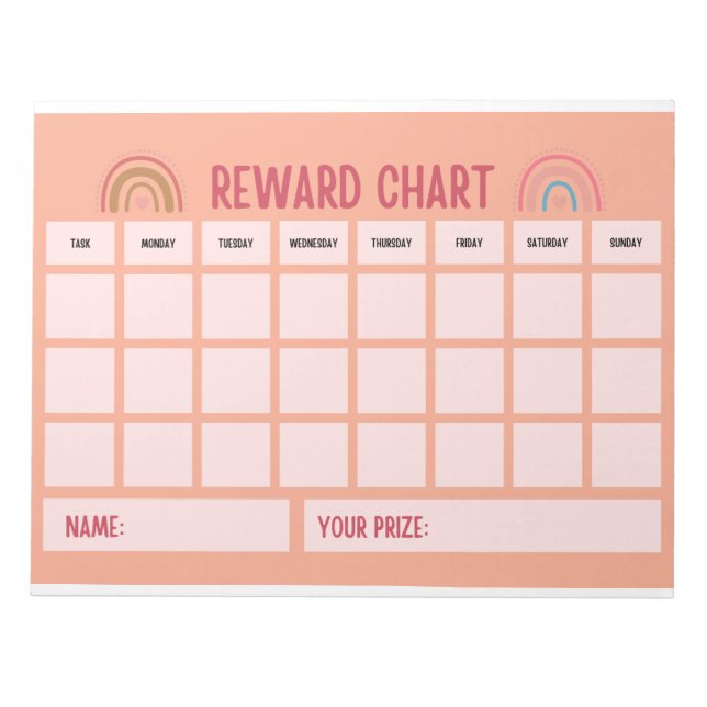 Best children Student reward charts Notepad (Front)