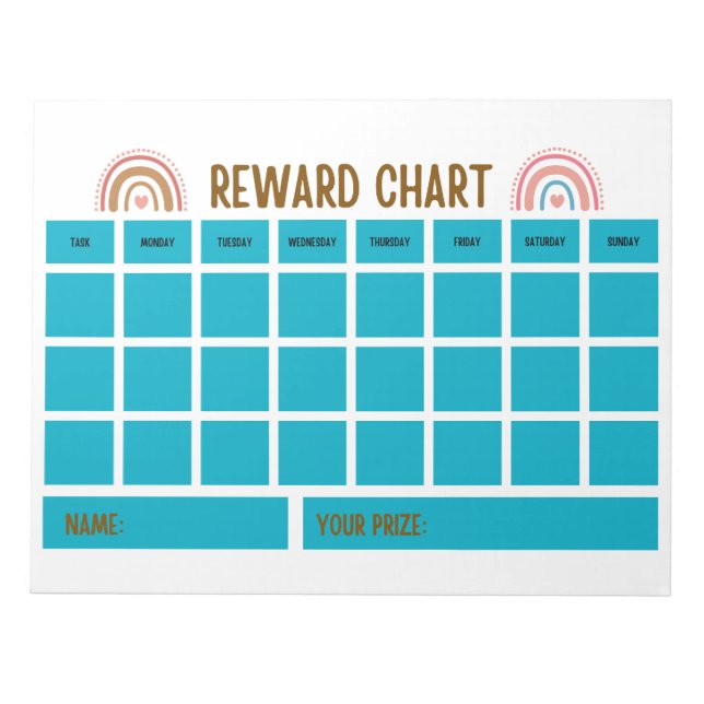 Best children Student reward charts Notepad (Front)