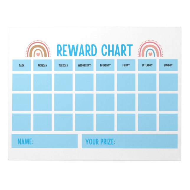 Best children Student reward charts Notepad (Front)