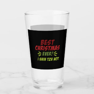 Best Christmas ever Glass