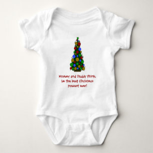 Best Christmas Present Ever Baby Bodysuit