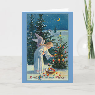 "Best Christmas Wishes" Vintage Holiday Card