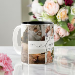 Best Cici Ever Elegant Script 8 Photo Collage Two-Tone Coffee Mug<br><div class="desc">Send a beautiful personalized gift to your Cici that she'll cherish. Special personalized family photo collage to display your special family photos and memories. Our design features a simple 8 photo collage grid design with "Best Cico Ever" designed in a beautiful handwritten black script style & serif text pairing. Customize...</div>