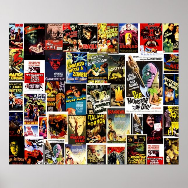 Best Classic Monster Movies Poster (Front)