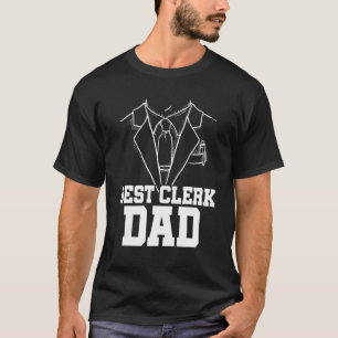 Best Clerk Dad Bank Clerk Bookkeeper Bank Employee T-Shirt