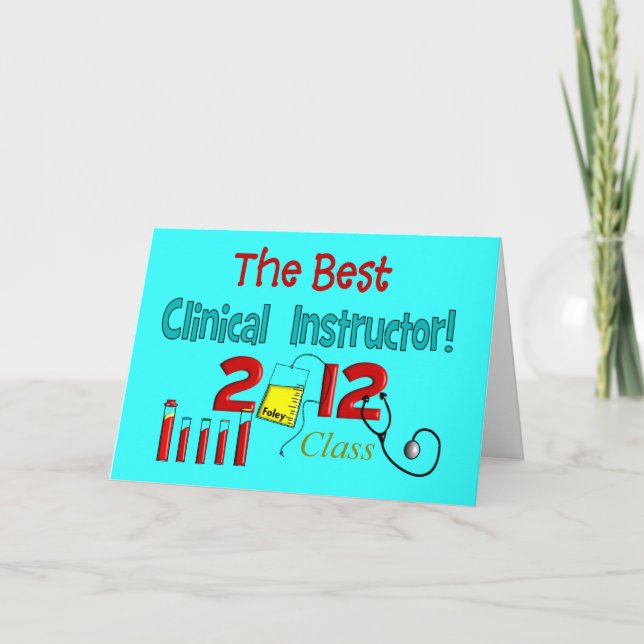 Best Clinical Instructor Class 2012 Card (Front)