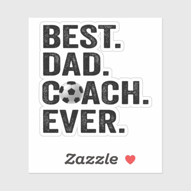Best Coach Dad Ever Father's Day Soccer Sport Gift (Sheet)