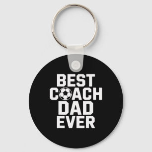 Best Coach Dad Ever Soccer Player Whisperer Keychain