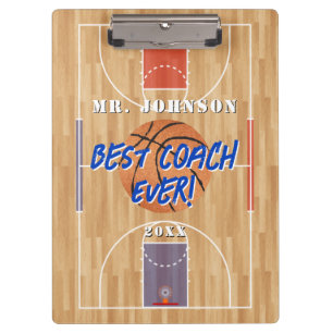 Best Coach Ever Basketball Clipboard