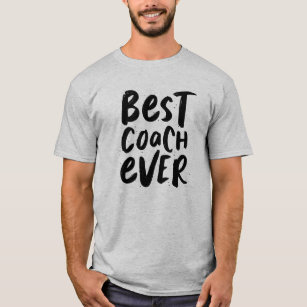 Best coach ever modern black white sports team T-Shirt