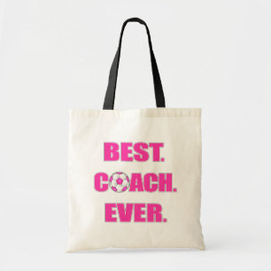 Best. Coach. Ever. Pink Tote Bag