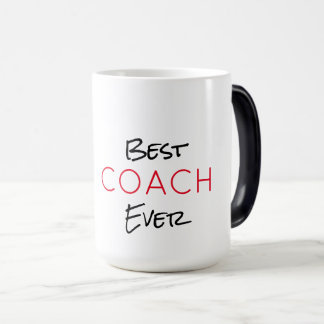 BEST COACH EVER Sports School Team colours Modern Magic Mug
