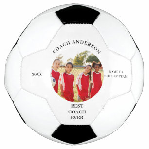 Best Coach Photo Name Soccer Ball
