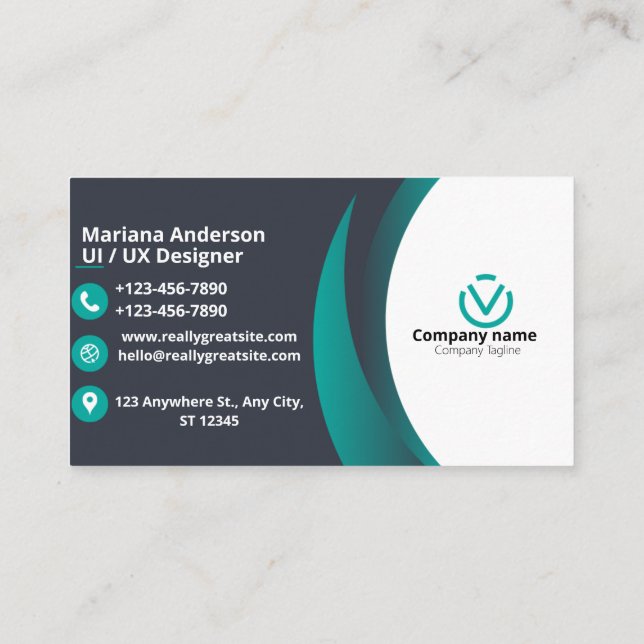 Best Company Business Card with customization  (Back)