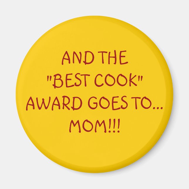 BEST COOK AWARD MAGNET (Front)