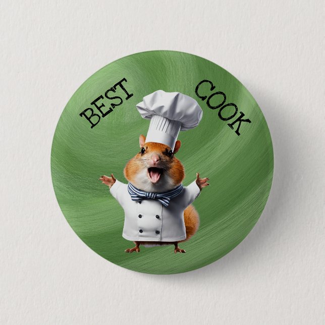 Best Cook chef cooking chief 2 Inch Round Button (Front)