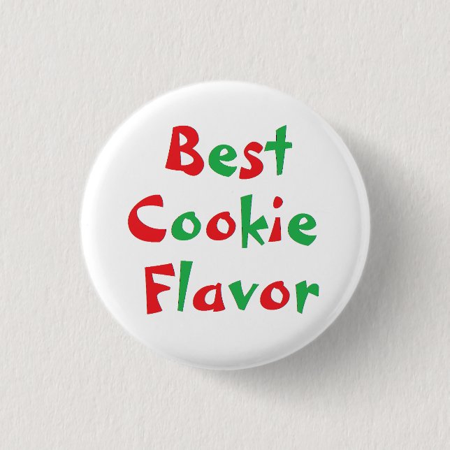 "Best Cookie Flavour" Award Pin (Front)