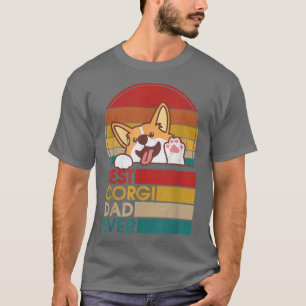 Best Corgi Dad Ever Corgi Dog Owner Father's Day V T-Shirt