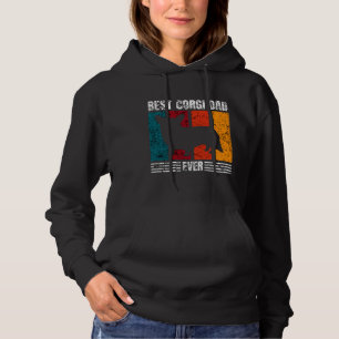 Best Corgi Dad Ever Distressed Hoodie