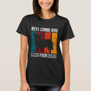 Best Corgi Dad Ever Distressed T-Shirt