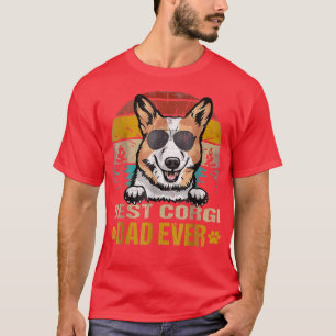 Best Corgi Dad Ever Vintage Dog Lover Tee Dog Dad