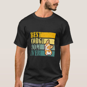 Best Corgi Mom Ever Vintage Pet Corgi Dog Mother' T-Shirt