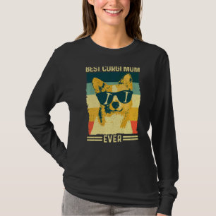 Best Corgi Mom Ever Vintage Retro Mother's Day Dog T-Shirt