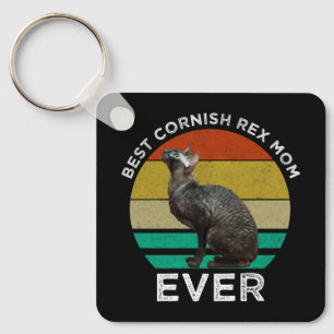 Best Cornish Rex Mom Ever Keychain