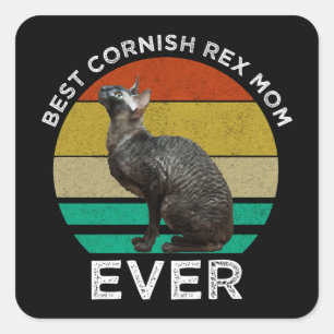 Best Cornish Rex Mom Ever Square Sticker