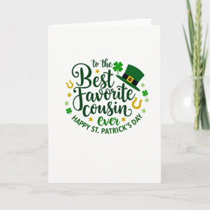 Best Cousin St Patricks Day Card