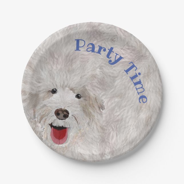 Best Cozy Labradoodle  Paper Plate (Front)