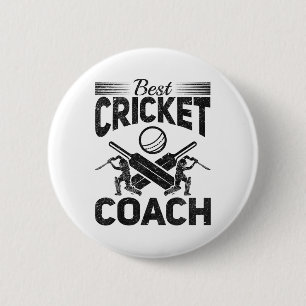 Best Cricket Coach - Cricketing Cricket Player 2 Inch Round Button