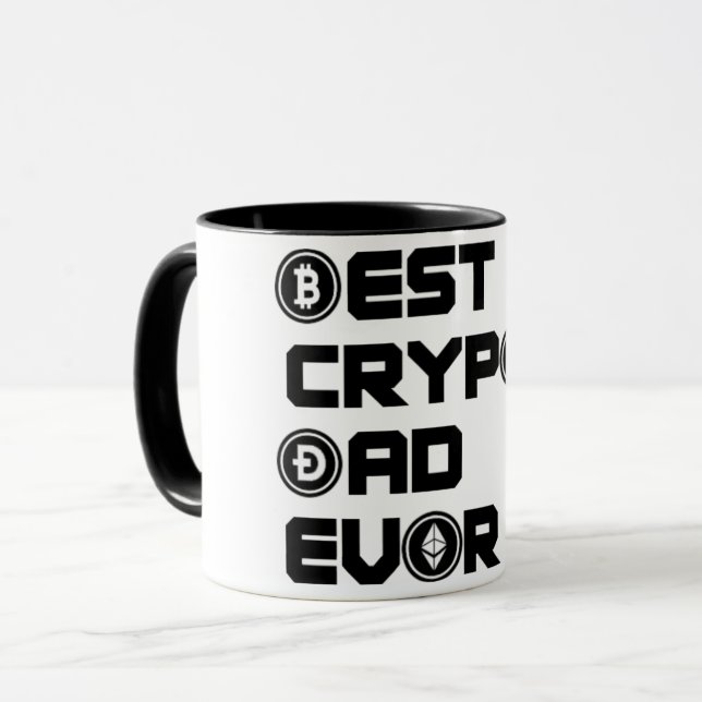 Best Crypto Dad Mug (Front Left)