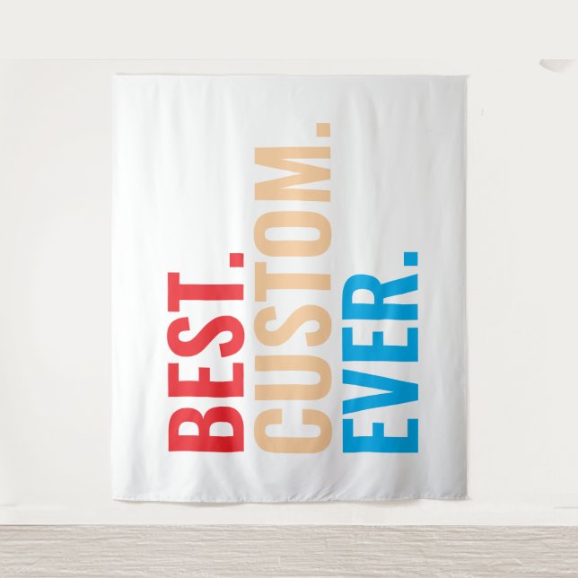 Best custom ever vintage retro Customized text Tapestry (Front)