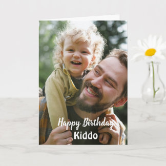 Best custom modern photo birthday card