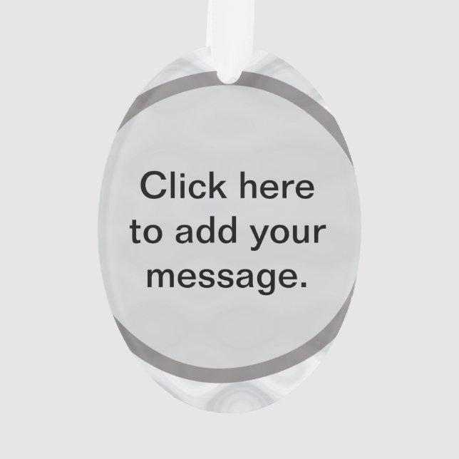 Best Customizable Gift Template Ornament (Back)