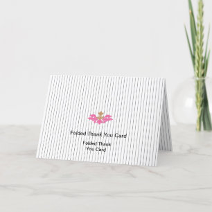 Best Customize Logo Text Folded Thank You Cards