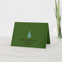 Best Customize Logo Text Folded Thank You Cards
