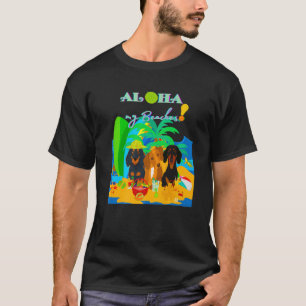 BEST CUTE DACHSHUND GIFTS FUNNY WIENER DOG ALOHA M T-Shirt