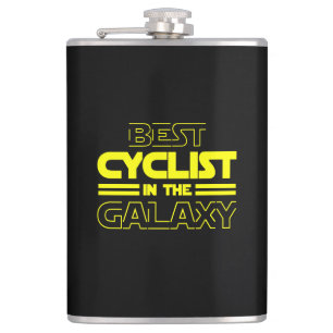 Best Cyclist In The Galaxy Hip Flask