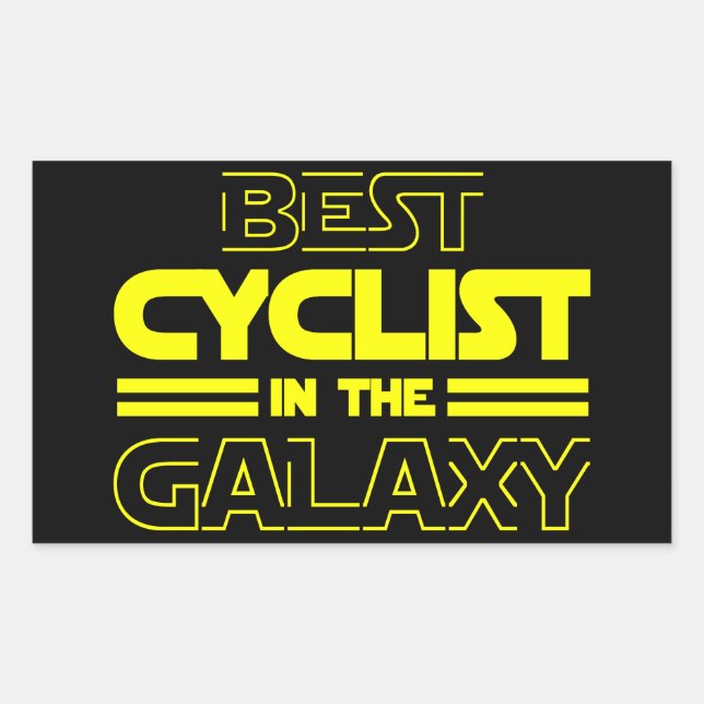 Best Cyclist In The Galaxy Sticker (Front)