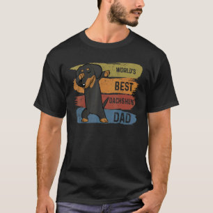 Best Dabbing Dachshund Dad Dab For Kids Men T-Shirt