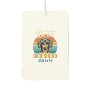 Best Dachshund Dad Ever Vintage Dog Shirt Design_1 Air Freshener